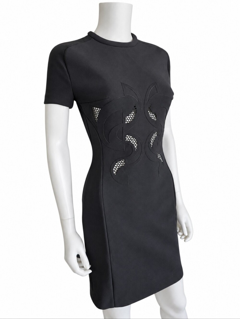 DION LEE | Resort 2014 Runway Scuba Lace Laser Cut Cocktail Dress NWT AU 8 US 4